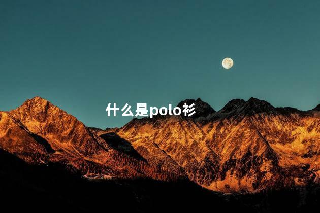 什么是polo衫