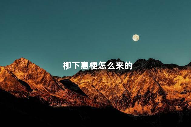 柳下惠梗怎么来的