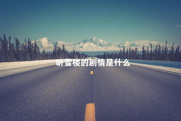 听雪楼的剧情是什么