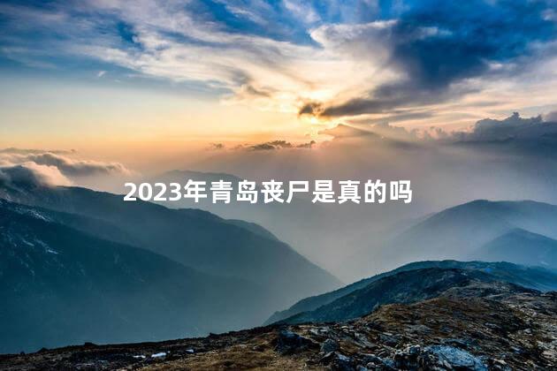 2023年青岛丧尸是真的吗