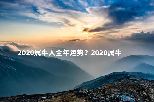 2020属牛人全年运势？2020属牛人全年运势大解析