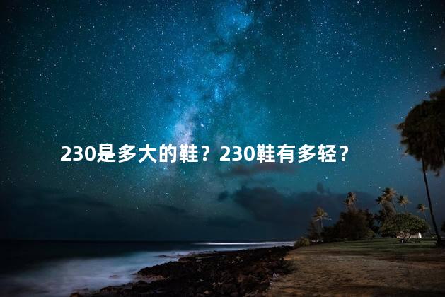 230是多大的鞋？230鞋有多轻？