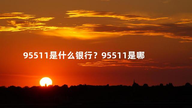 95511是什么银行？95511是哪家银行