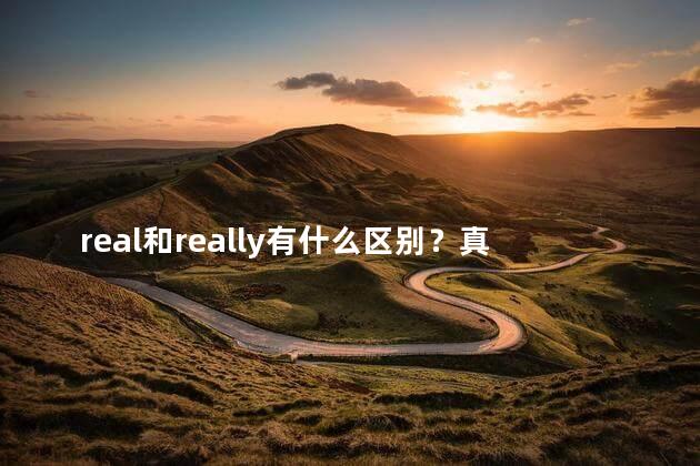 real和really有什么区别？真实与真的有何不同