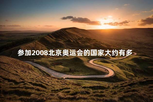 参加2008北京奥运会的国家大约有多少个？2008北京奥运会的参赛国家数量简介