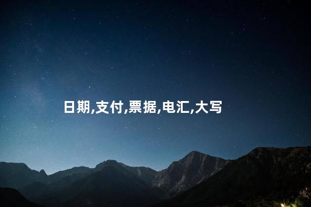 票据日期必须大写为什么电汇可以小写？为什么电汇日期可以小写